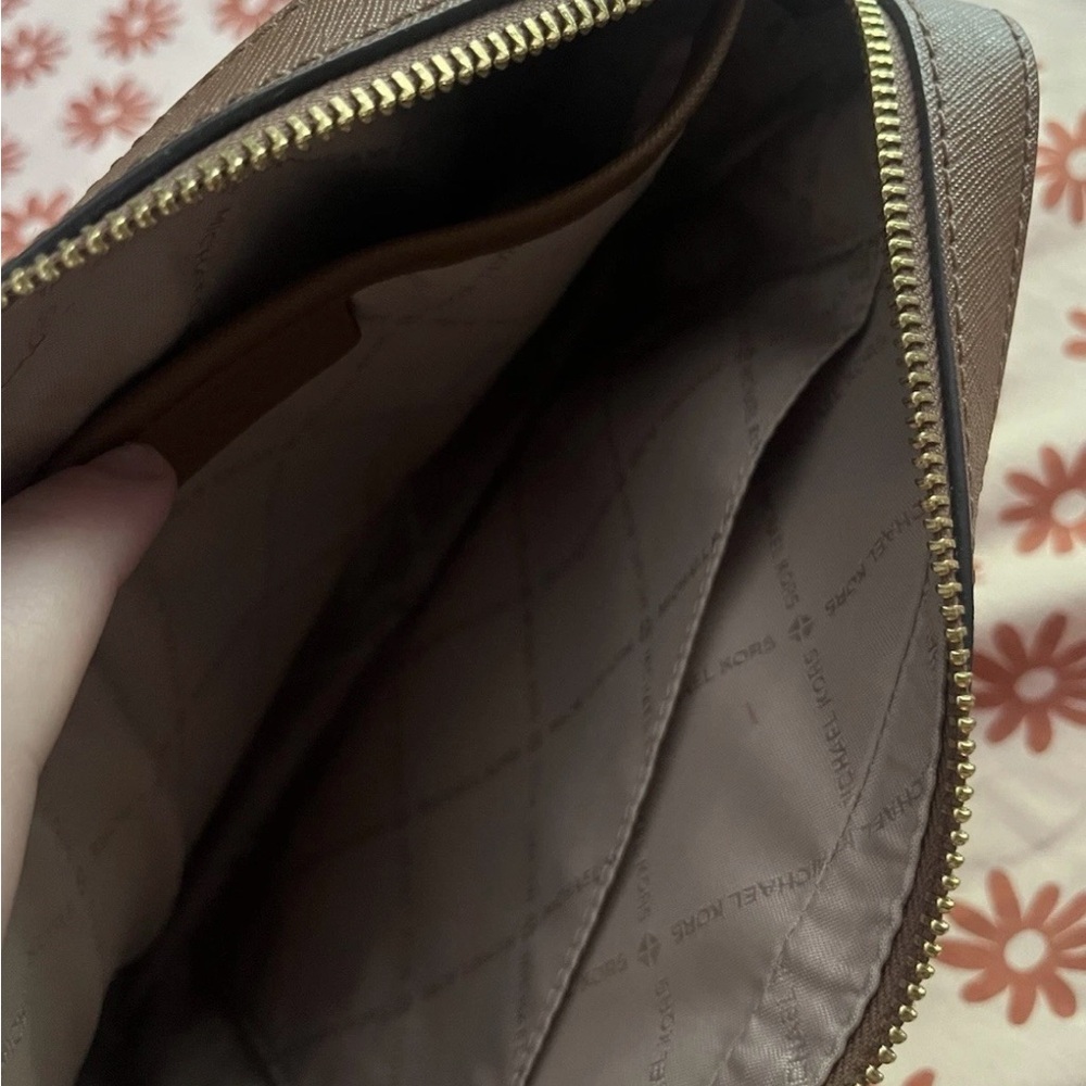 Michael Kors Gray and Brown Crossbody Bag - Picture 6 of 10